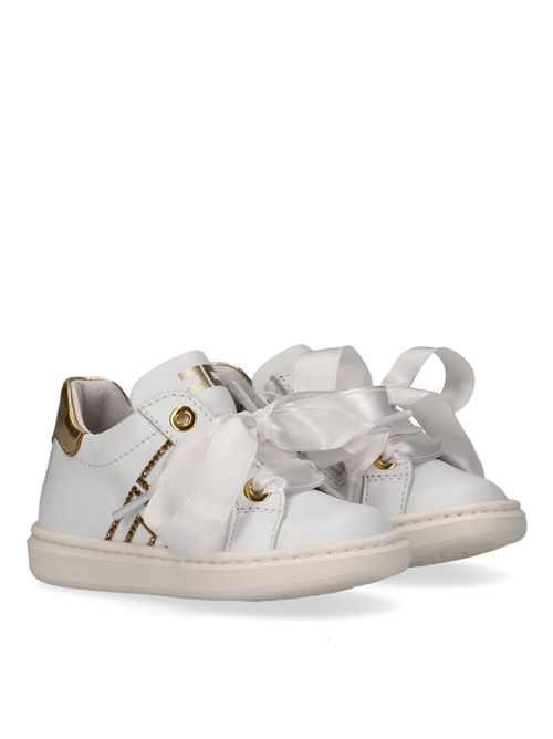 Sneakers logo ELISABETTA FRANCHI | E0490BIANCO AVORIO ORO